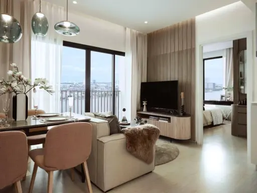 Selling down payment NUE RIVEREST Ratburana, 18th floor, good project, great location, interested, reserve now.
