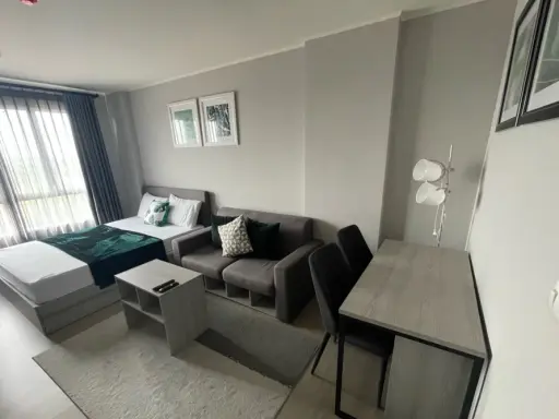 For rent: Dcondo Campus Kampangsaen, 1 bedroom, 1 bathroom, 8th floor, fully furnished. Book now!