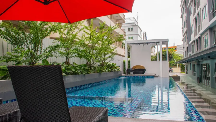 ขาย / ให้เช่า คอนโด โว้ค เพลส สุขุมวิท 107 วิวสระว่ายน้ำ เงียบสงบ เฟอร์ครบ เครื่องใช้ไฟฟ้าครบ