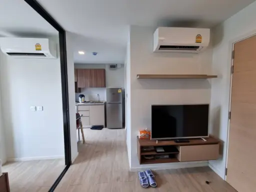 ให้เช่า Kave Condo ชั้น 5 ห้องกั้น แต่งครบ หิ้วกระเป๋าเข้าอยู่ได้ทันที จองเลย ห้ามพลาด