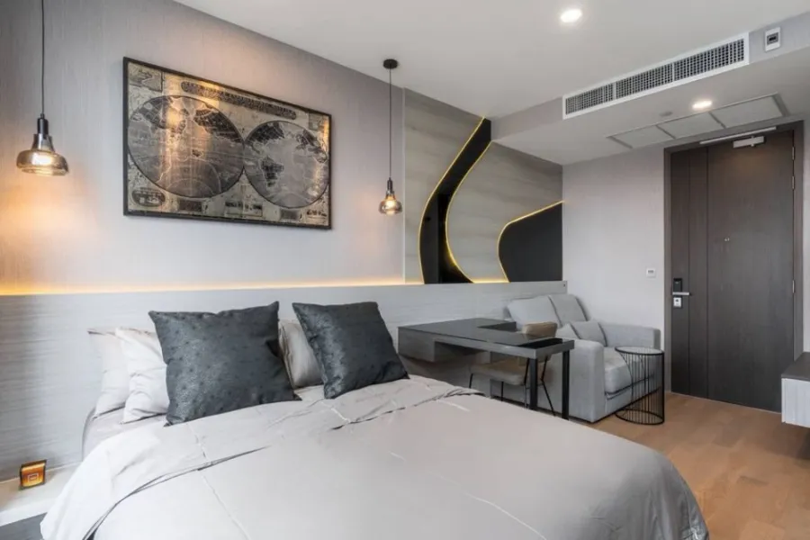 Sell ​​ rent Ashton Chula-Silom, luxuriously decorated, modern, well built in the whole room. If you don't book, you will regret it.