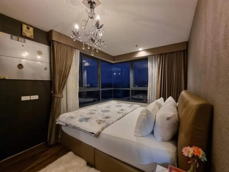 Condo for rent, Ideo Sukhumvit 93, decorated with wallpaper. Complete with full built-ins, amazing view, reserve quickly.
