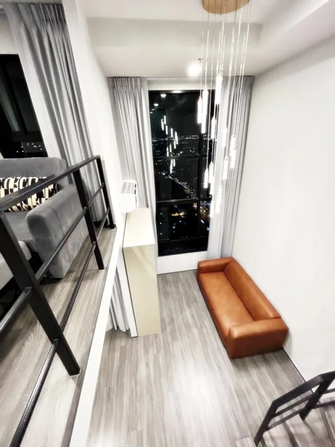 For rent!! Ideo Ramkhamhaeng - Lamsalee Station, 35th floor, beautiful and luxurious room, fully furnished, ready to move in! Reserve now!!