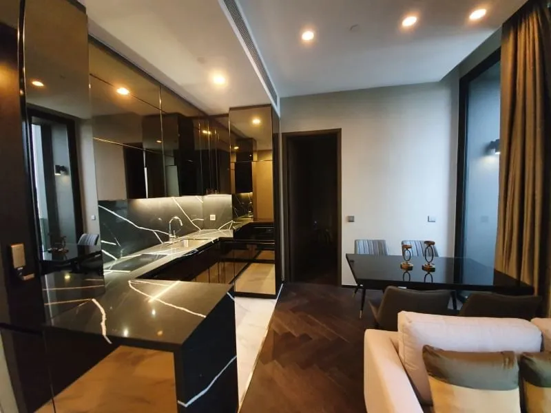 Condo for rent, The Esse Sukhumvit 36, high floor, good view, unblocked view, ready to move in. complete facilities