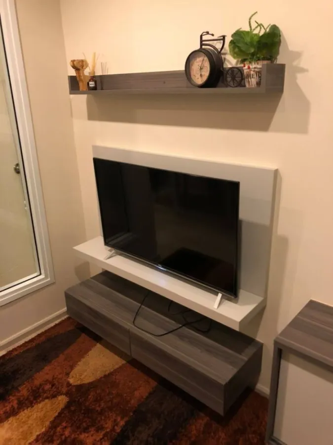 For rent, Centric Ratchada-Huay Kwang, 1 bedroom, 1 bathroom, built-in furniture. All electrical appliances. Book now.