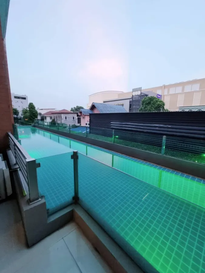 For sale: Chrisma Condo, duplex room. Decorated very nicely. With a balcony next to the swimming pool. Hurry and own it now.