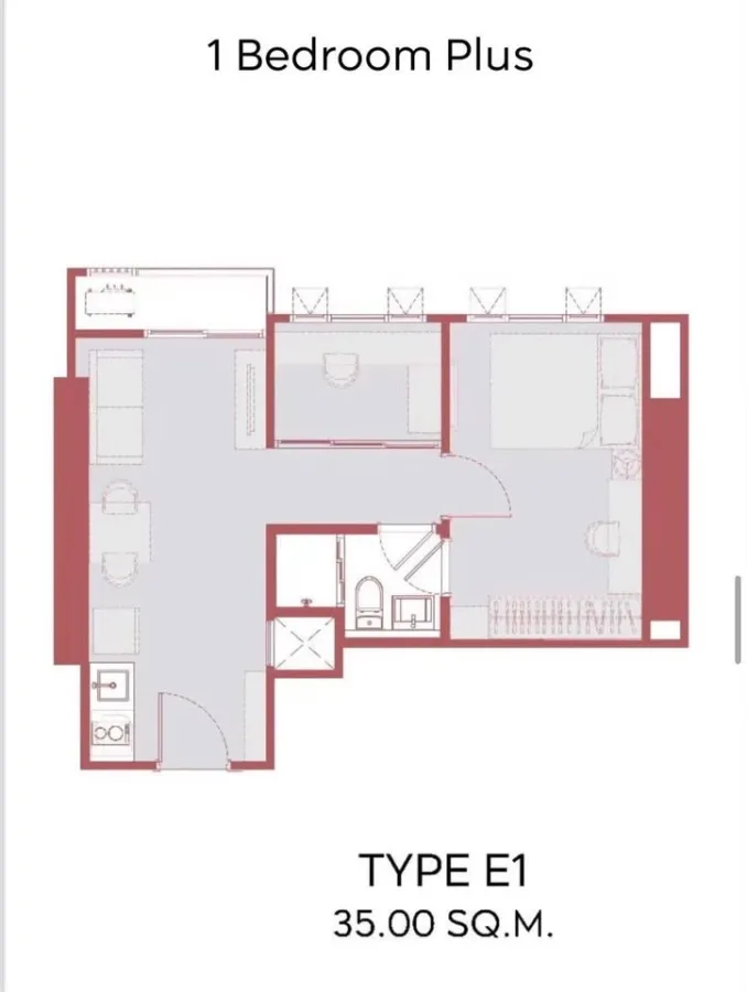 ขายดาวน์โครงการ Aspire Sukhumvit-Rama 4 ห้อง 1 Bedroom Plus ชั้น 14 ราคาคุ้ม ต้องจองเลย