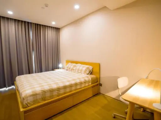 For Sale Ashton Chula-Silom, 2 bedrooms, 1 bathroom, decorated with woodwork. with complete electrical appliances Hurry up to reserve before it slips away. images