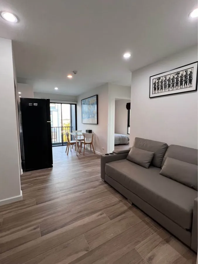 For rent: I Condo Sukhapiban, 2 rooms, ready to move in. simple decoration With a very comfortable sofa. Don't miss out, reserve now.