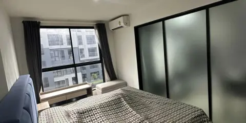 ปล่อยเช่า Rise condo Ram 9 ตกแต่งโทนสีน่าอยู่ เฟอร์ครบชุด ราคาดีสุดๆ จองเลย