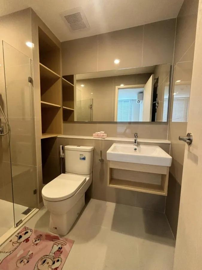 For rent: New Connext Condo, Don Mueang, separate room, not hot, complete with electrical appliances. Reserve now!