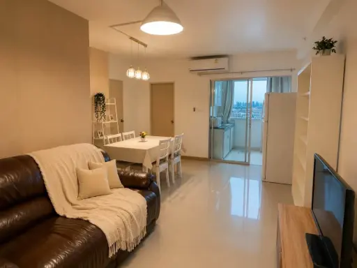 For sale or rent: City Home Sukhumvit 101. Spacious and comfortable rooms with well-divided spaces, unobstructed views, and a closed kitchen to reduce images