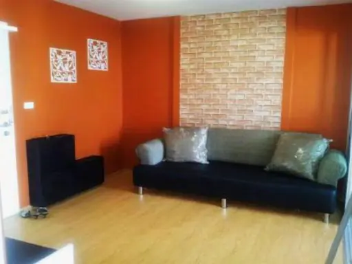 For Rent D Condo Rattanathibet price 6,000 baht + WIFI, beautiful room, cheap price, worth it, don't miss it.