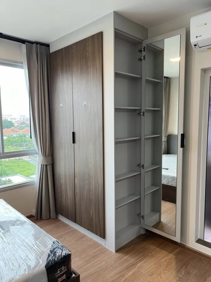 For rent, D Condo Than Charan, studio room, good high floor. Fully furnished, don't wait.