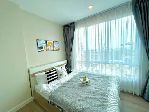 Condo for rent, The Sky Sukhumvit, decorated room, ready to move in, inexpensive price, complete in one place. Hurry and reserve now. Don't wait.