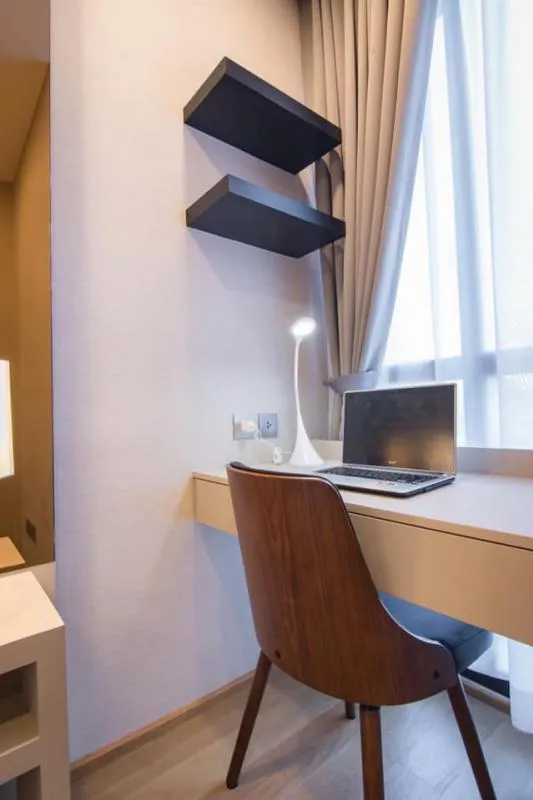 beautiful room for rent Built-in and luxuriously decorated, very pleasant, Ashton Chula Silom, 19th floor, auspicious number, don't miss it