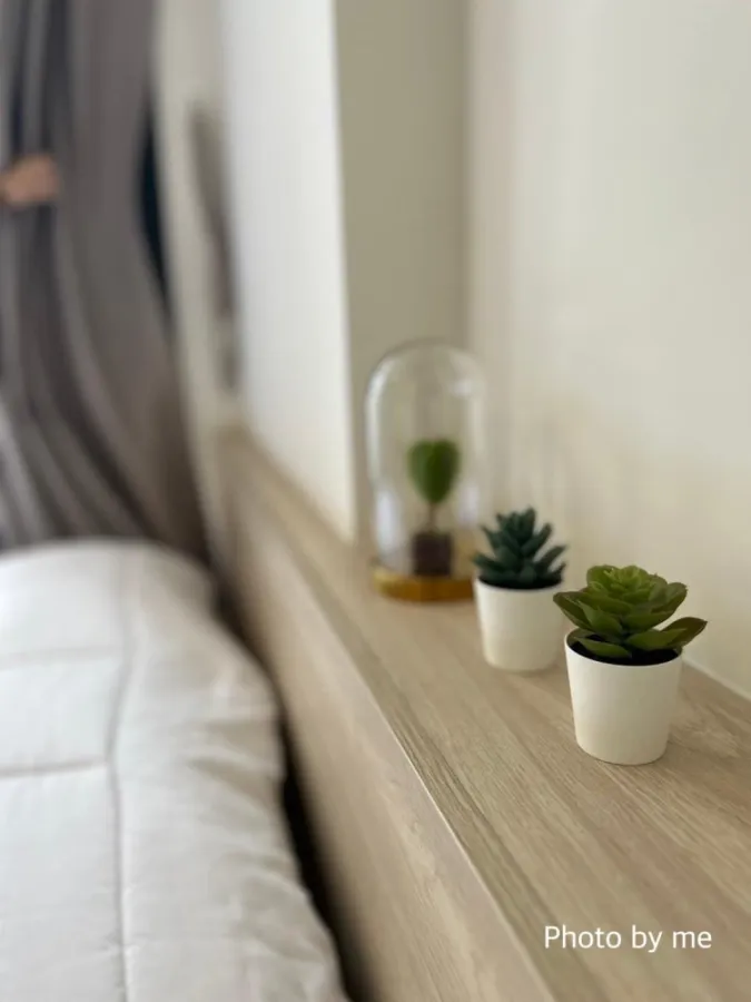 Condo for rent, The Move Kaset, nice room, soft tone, fully furnished, good price, don't miss it