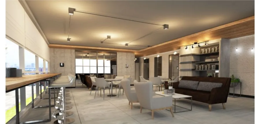 Niche id @ Pakkret Station for rent, city view, room is not hot Wear white tones that are comfortable on the eyes. High class is good, fast, slow.