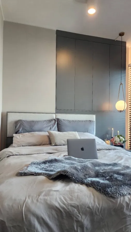 For rent/sale Condo IDEO Ratchada-Sutthisan, 21st floor, room facing north, room is a single corridor, very private, buy now.