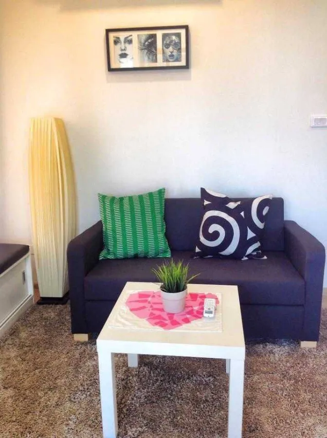 Condo for rent, The Base Rama 9 - Ramkhamhaeng, can carry the bag and move in. fully furnished room