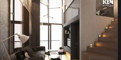 ขายดาวน์ คอนโด เคน แอททิจูด รัตนาธิเบศร์ สไตล์ loft 2 ชั้น ติดแม่น้ำเจ้าพระยา ใกล้รถไฟฟ้า ห้ามพลาด!!