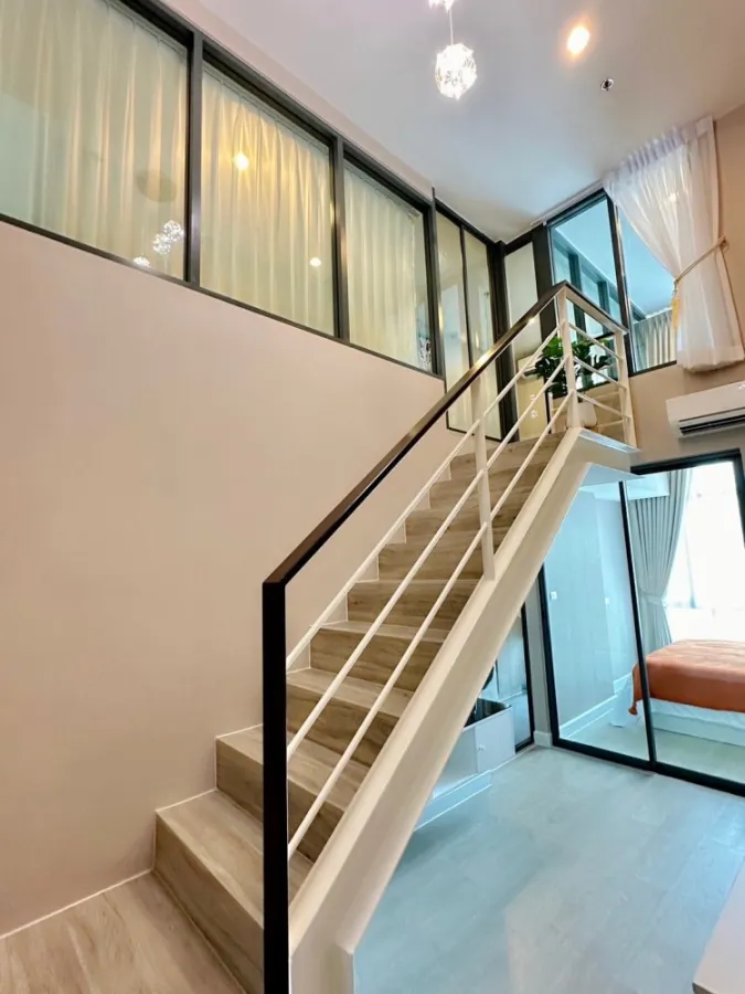 For rent, Metro Sky Prachachuen, 21st floor, city view, beautiful room, comes with complete decoration. If interested, hurry and reserve now.