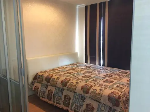 Condo for sale, Lumpini Ville Phatthanakan - New Petchburi, 1 bedroom, 1 bathroom, built-in room, fully furnished, good view, cheap price