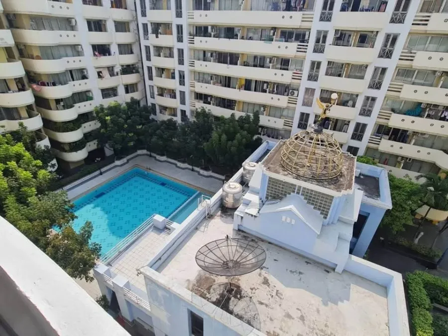 Condo for rent, Family Park, Lat Phrao 48, studio room, 7th floor, pool view, good price, come and reserve now, don't delay.