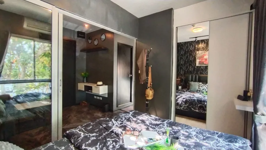 For sale, for rent, Plum Condo Bang Yai, nicely decorated, popular colors, fully furnished, reasonable price, book now.