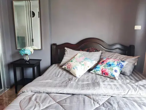 Condo for rent, Lumpini Ville On Nut 46, fully furnished, clean room, you can move in, don't miss it. Urgent!!