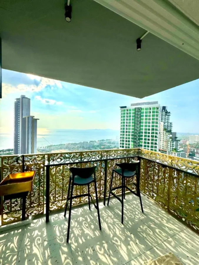 ให้เช่า The Grand Jomtien ห้องมุมให้ความเป็นส่วนตัว เฟอร์นิเจอร์ครบครัน แต่งสุดปัง จองเลย