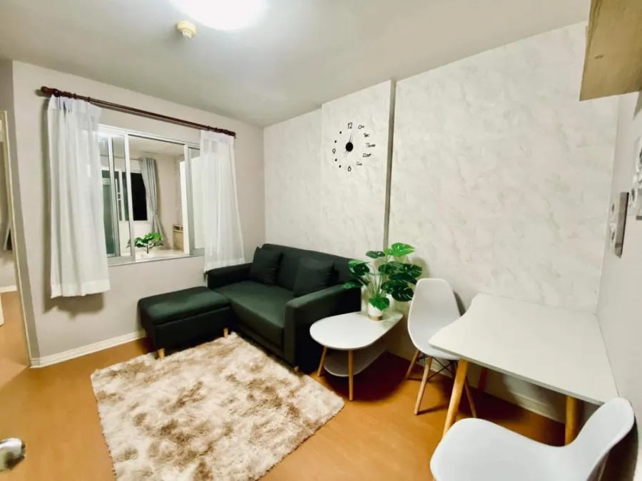 For rent, Lumpini Condo Town Rattanathibet, beautiful looking room, complete electrical appliances Hurry up to reserve now.