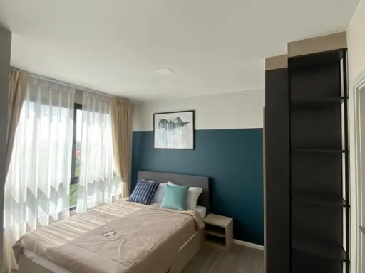 Room for sale dcondo Hideaway Rangsit, studio room, beautiful room, fully decorated. If interested, talk to us.