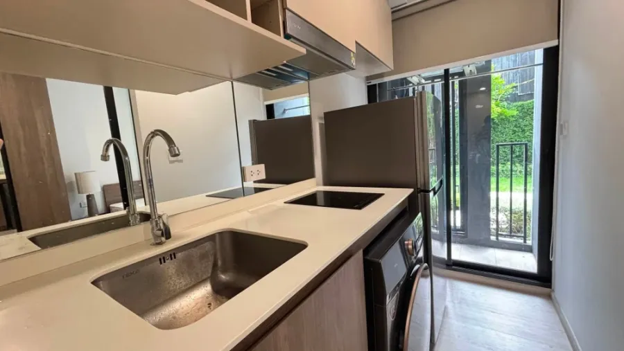 ปล่อยเช่า Nue core Khukhot Station ห้อง studio ชั้น 1 private garden ราคาคุ้ม รีบมาจองเลย อย่าพลาด