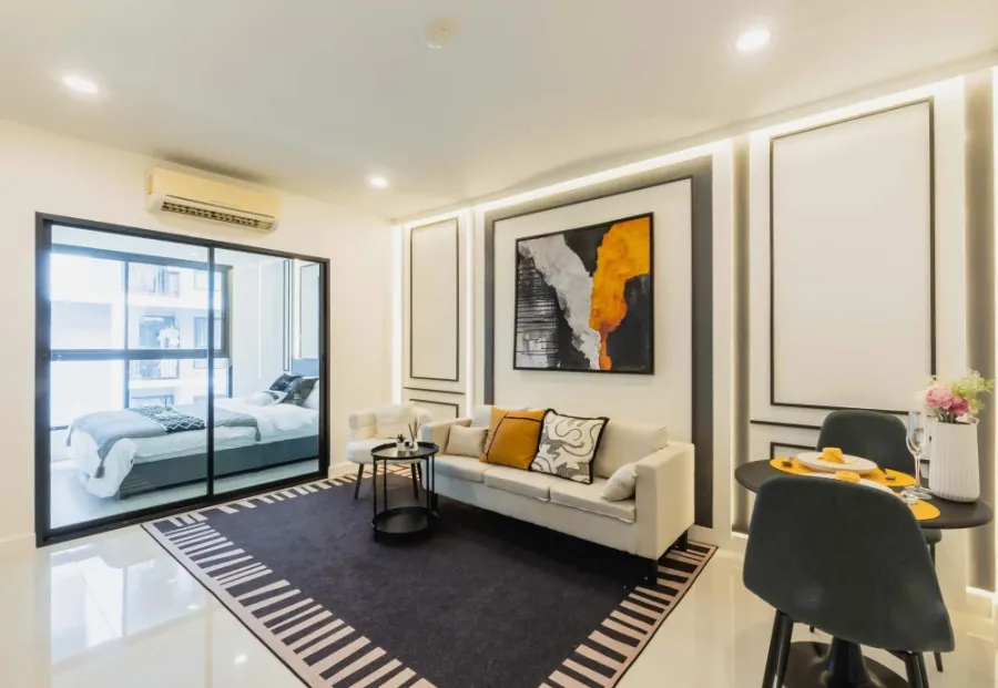 For rent: Metro Sky Ratchada, fully furnished, ready to move in, complete with amenities, great price, come reserve now, don't miss out!