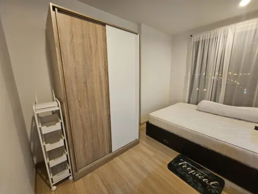 Condo for rent, The Base Rama 9 - Ramkhamhaeng, the room is divided into proportions. Price is tangible, hurry to move and reserve. images