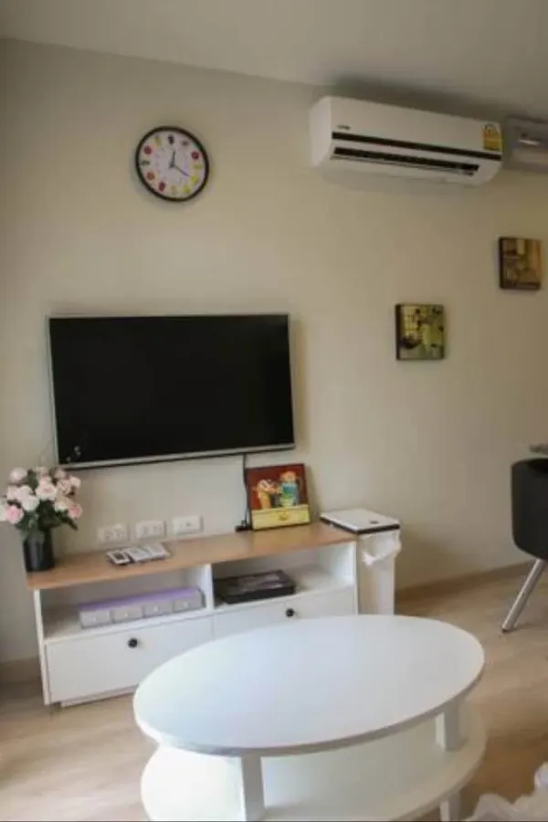 Tempo One Ramkhamhaeng-Rama 9 for rent, 2 bedrooms, 1 bathroom, spacious room, 4th floor, fully furnished, reserve now.