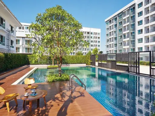 Condo for rent, The Kith Plus Nawamin, fully furnished, beautiful view, don't wait.