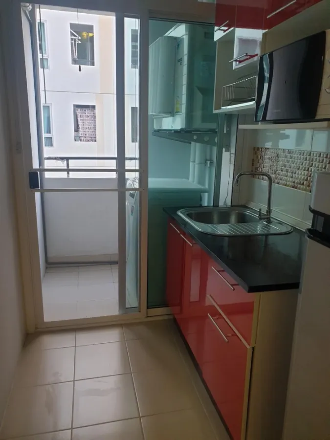 For rent, Plum Condo, Phahonyothin 89, Phase 5, 3rd floor, fully furnished, ready to move in, just bring one bag.