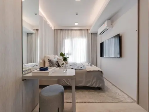 Down payment sale for COBE Ratchada Rama 9, spacious room with plenty of usable space, great common area, complete facilities, reserve now!