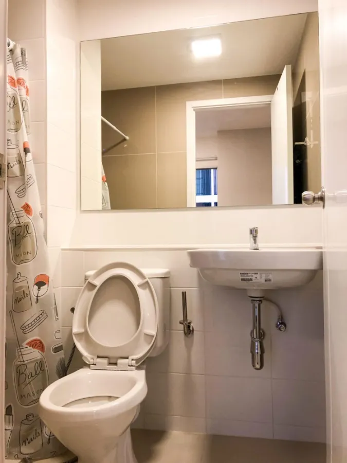 For rent Plum Condo Mix Chaengwattana, very beautiful room, plus a corner room Anyone who misses this room will be very sorry.