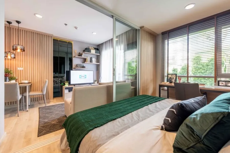 Condo for sale, Niche Mono Chaengwattana, connected to 5 train lines, near BTS Si Rat Station, only 120 m. Hurry up to reserve!