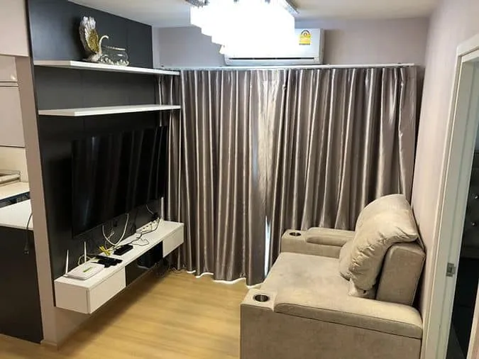 Beautiful room for sale, Plum Condo Chaengwattana Station, 2 bedrooms, good furniture. Who gets to be happy, urgent!!