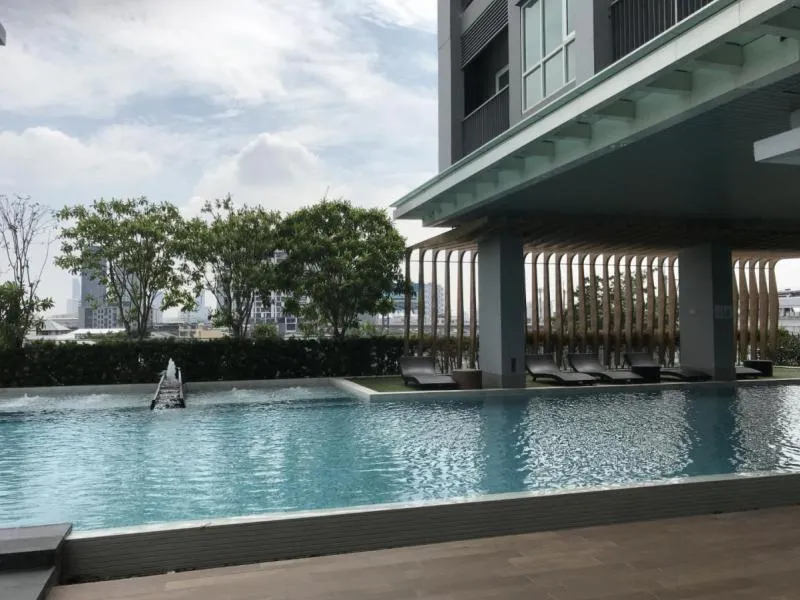 Condo for sale, The Key Wutthakat, new room, never moved in, fully furnished, live by myself. It's worth renting, buy it.