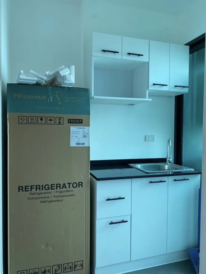 For rent, The Tree Rio Bang Aor Station, 15th floor, partitioned room Fully furnished, book now, don't miss out.