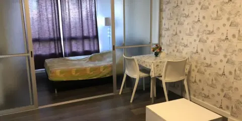 ขาย D Condo Campus Rangsit ห้องสวย ติดวอลเปเปอร์แจ่มๆ แถมได้วิวสวนและสระ ดีแบบนี้ไม่จองไม่ ไม่ได้น้า