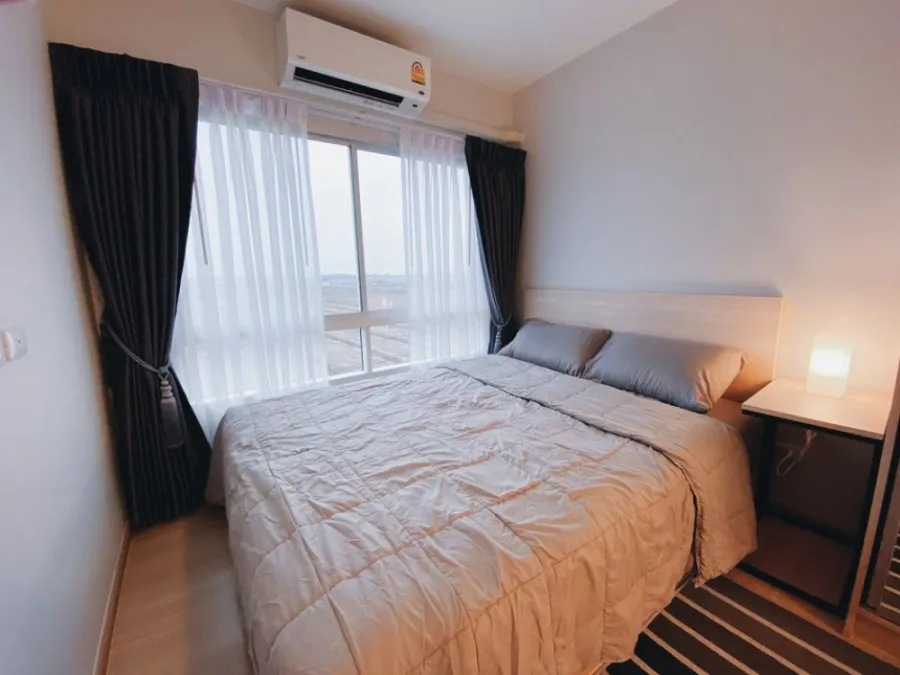 Plum Condo for rent, Rangsit Alive 1, 5th floor, good height, good sunset view. Miss it and you will regret it.