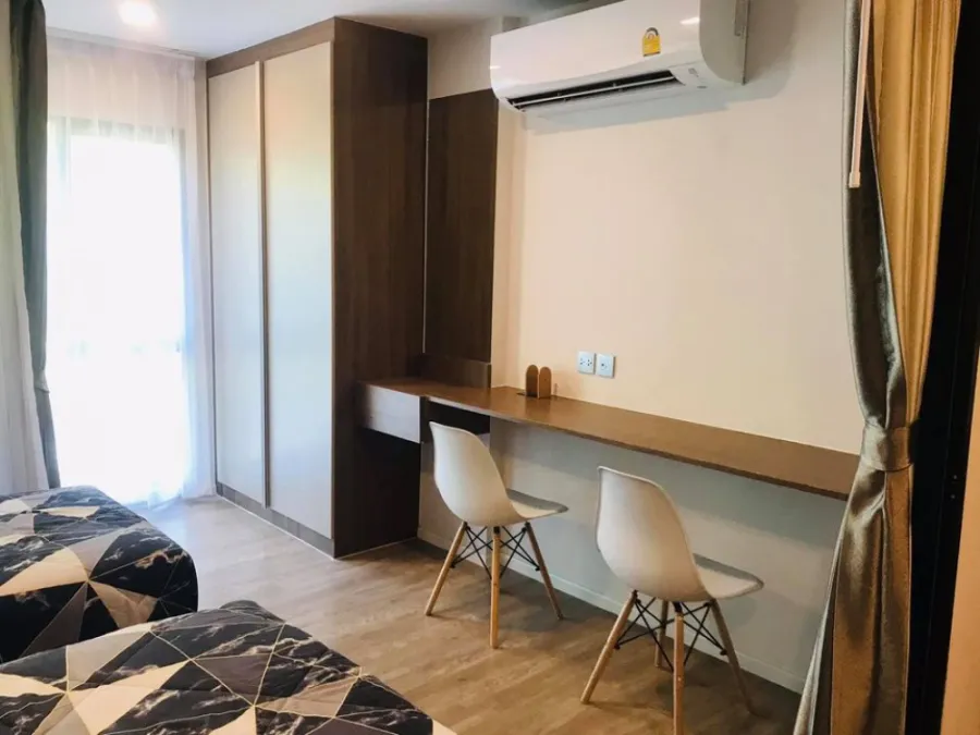 ให้เช่า Kave town shift ห้องแบบ 2 เตียง ขนาด 27 ตรม. ได้วิวสวน สวยมาก ห้องดีแบบนี้รีบจองเลยน้า