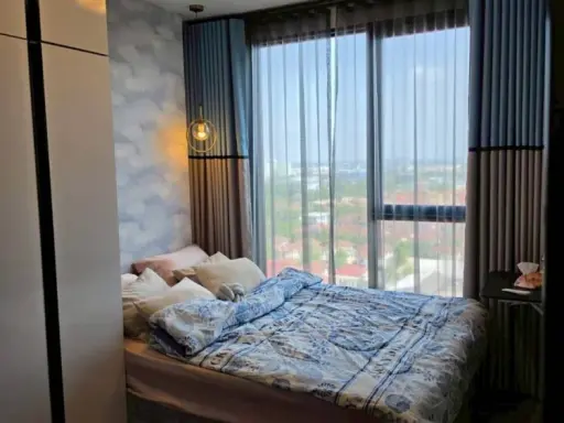 For rent: Origin Plug & Play Nonthaburi Station, 12th floor, fully furnished unit. Book now!