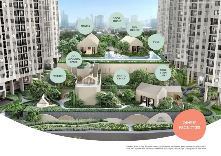 ขายดาวน์ COBE Ratchada Rama 9 ชั้น 20 โครงการดี ส่วนกลางครบ จองเลย ด่วนๆ